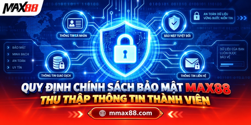 Quy định chính sách bảo mật MAX88 thu thập thông tin thành viên